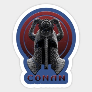 conan barbarian head vintage Sticker